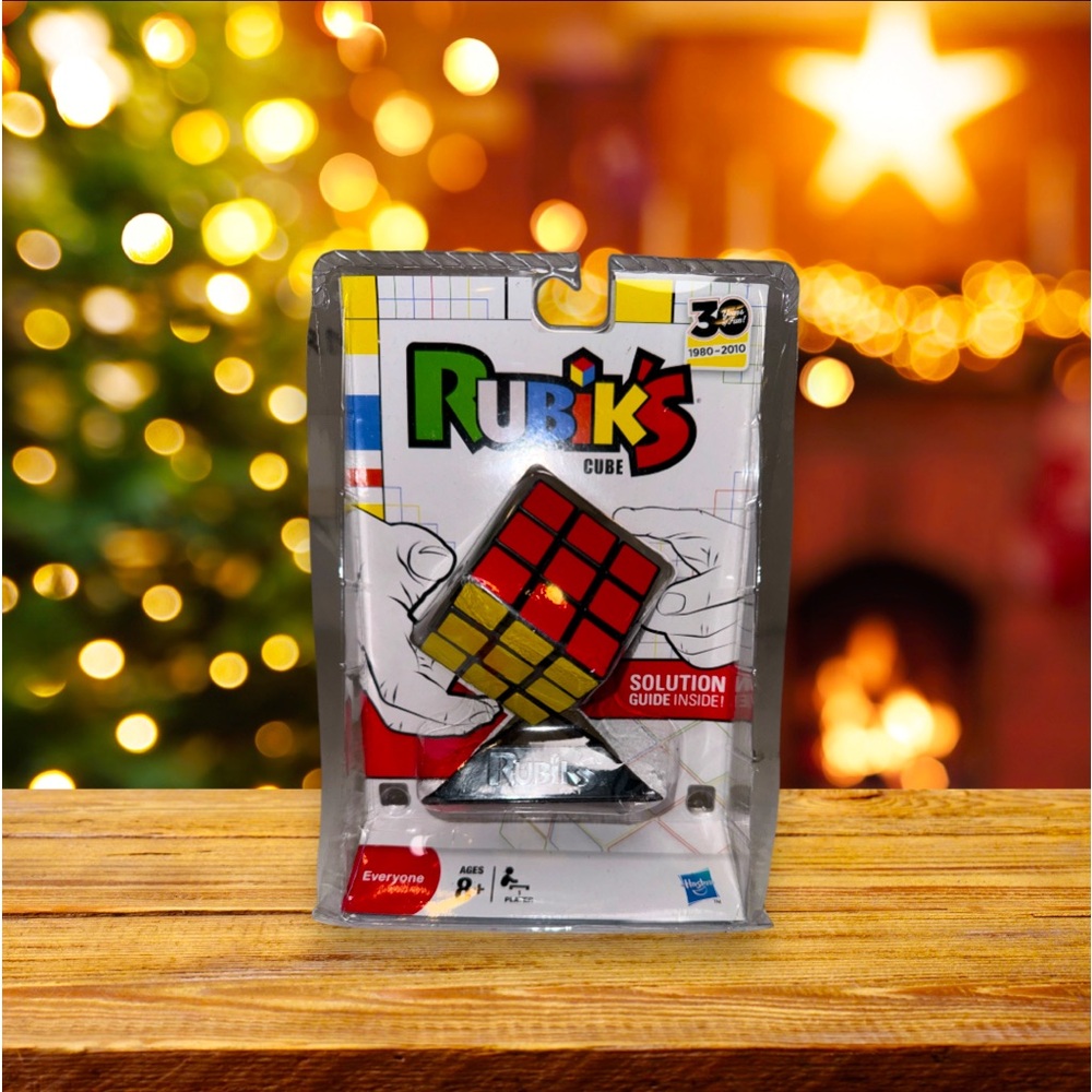 Hasbro Vintage 2010 Rubik’s Cube 30 Years Puzzle with Stand and Solution Guide